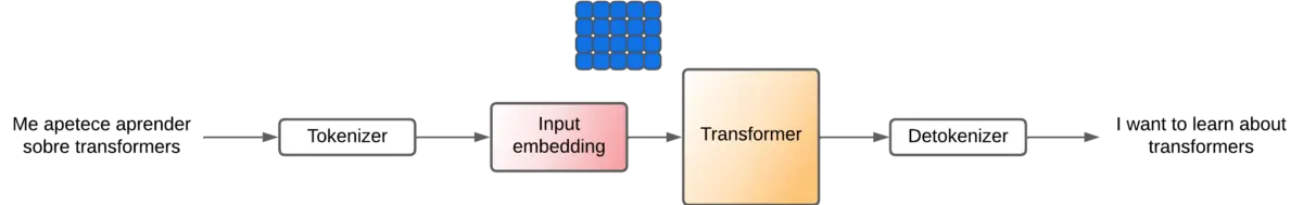 Transformer - black box - input embeddings